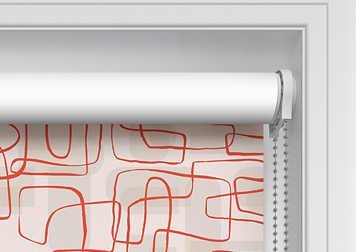 Meander, Orange - Twist&Fit Roller Blind - Image 11